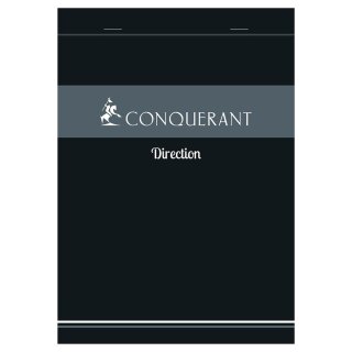 CONQUERANT SEPT Notizblock Direction mit Klammerheftung kariert 100 Blatt