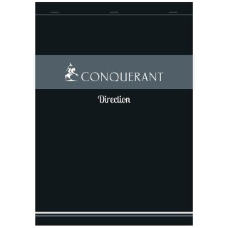 CONQUERANT SEPT Notizblock Direction mit Klammerheftung kariert 100 Blatt