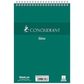CONQUERANT SEPT Stenoblock blanko (B)148 x (H)210 mm 90 Blatt