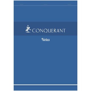 CONQUERANT SEPT Notizblock Notes kariert DIN A4 100 Blatt