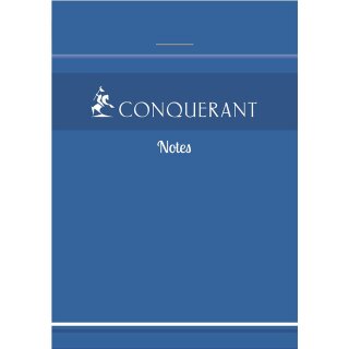 CONQUERANT SEPT Notizblock Notes kariert 74 x 105 mm 100 Blatt