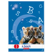 herlitz Arbeitsblock x.book DIN A4 Lineatur 3 50 Blatt