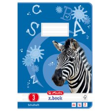 herlitz Schulheft x.book DIN A4 Lineatur 3 / liniert