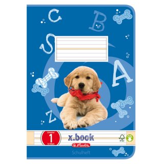 herlitz Schulheft x.book DIN A5 Lineatur 1 / liniert 32 Blatt