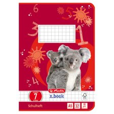 herlitz Schulheft x.book DIN A5 Lineatur 7 / kariert 32...