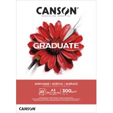 CANSON Studienblock GRADUATE ACRYLIQUE DIN A3...