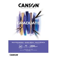 CANSON Studienblock GRADUATE MIXED MEDIA weiß DIN...