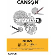 CANSON Studienblock GRADUATE BRISTOL DIN A5...