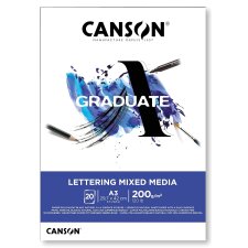 CANSON Studienblock GRADUATE LETTERING MIXED MEDIA DIN A3...