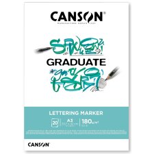 CANSON Studienblock GRADUATE LETTERING MARKER DIN A3...