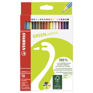STABILO Buntstifte GREENcolors 18er Kartonetui