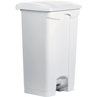 helit Tret-Abfalleimer "the step" 90 Liter weiß / weiß