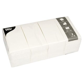 PAPSTAR Bistro-Servietten 330 x 330 mm 2-lagig weiß 250 Stück