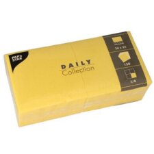 PAPSTAR Cocktail-Servietten 240 x 240 mm 3-lagig gelb 150...