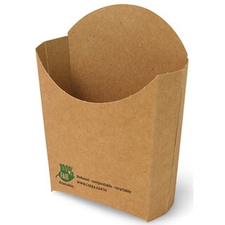 PAPSTAR Pommes-Frites-Schütte "pure" braun 80 Stück