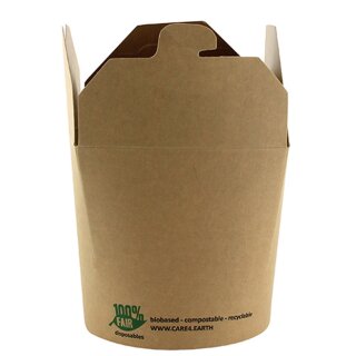 PAPSTAR Snackbox "pure" eckig 760 ml braun 25 Stück