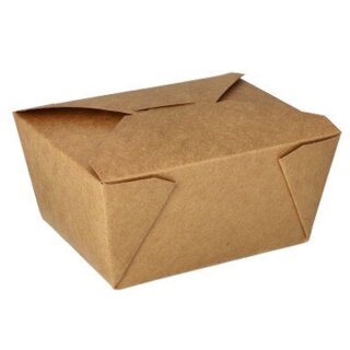 PAPSTAR Lunchbox "pure" 2.000 ml braun 50 Stück