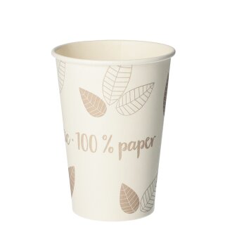 PAPSTAR Papp-Trinkbecher "pure" ZERO 0,18 l beige/taupe 80 Stück