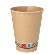 PAPSTAR Papp-Trinkbecher "pure" 0,3 l braun 50...