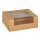 PAPSTAR Sushibox "pure" Maße: 195 x 140 x 45 mm braun 25 Stück