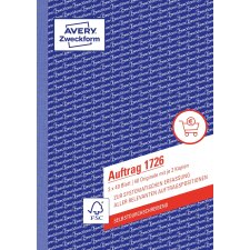 AVERY Zweckform Formularbuch "Auftrag" SD A5 3...
