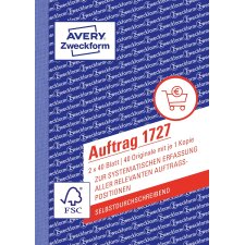 AVERY Zweckform Formularbuch "Auftrag" SD A6 2...