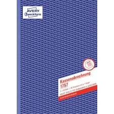 AVERY Zweckform Formularbuch "Kassenabrechnung"...