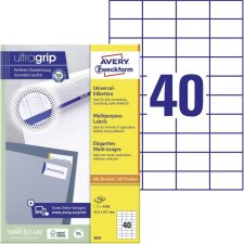 AVERY Zweckform Universal-Etiketten 52,5 x 29,7 mm...