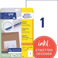 AVERY Zweckform Universal-Etiketten 210 x 297 mm...