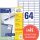 AVERY Zweckform Universal-Etiketten 48,5 x 16,9 mm weiß 14.080 Etiketten