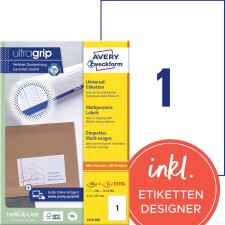 AVERY Zweckform Universal-Etiketten 210 x 297 mm...