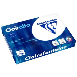 Clairefontaine Multifunktionspapier DIN A4 extra weiß 250 g/qm 125 Blatt
