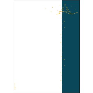 sigel Weihnachts-Motiv-Papier "Christmas tree petrol" A4 100 Blatt