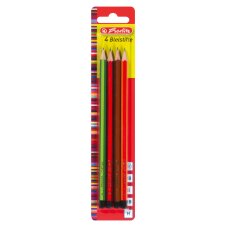 herlitz Bleistift Scolair sechseckig sortiert 4 Stifte