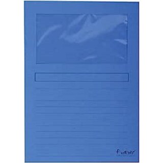 EXACOMPTA Sichtmappe FOREVER DIN A4 130 g/qm dunkelblau 100 Sichtmappen