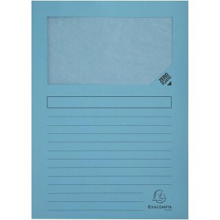 EXACOMPTA Sichtmappe FOREVER DIN A4 130 g/qm hellblau 100 Sichtmappen
