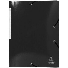 EXACOMPTA Eckspannermappe Iderama A4 Karton schwarz