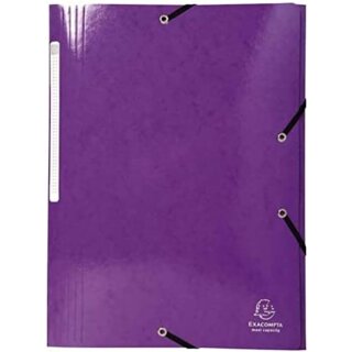 EXACOMPTA Eckspannermappe Iderama A4 Karton violett
