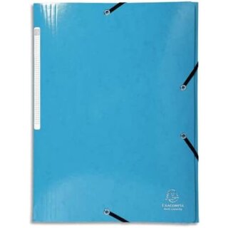 EXACOMPTA Eckspannermappe Iderama A4 Karton hellblau