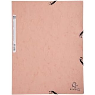 EXACOMPTA Eckspannermappe Aquarel A4 Karton korallenrot