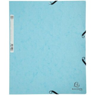 EXACOMPTA Eckspannermappe Aquarel A4 Karton pastellblau