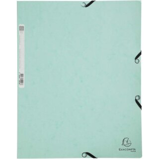 EXACOMPTA Eckspannermappe Aquarel A4 Karton pastellgrün