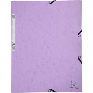 EXACOMPTA Eckspannermappe Aquarel A4 Karton malve