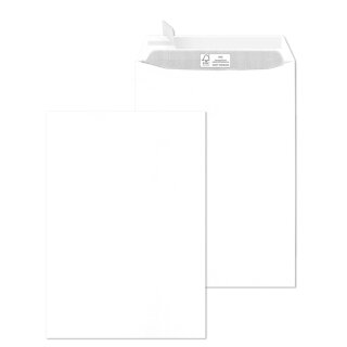 MAILmedia Versandtasche DIN C4 ohne Fenster weiß 250 Versandtaschen