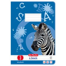 herlitz Schulheft x.book DIN A4 Lineatur 3 / liniert