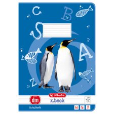 herlitz Schulheft x.book DIN A4 Lineatur dm / liniert