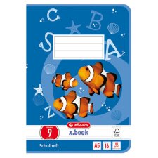 herlitz Schulheft x.book DIN A5 Lineatur 9 / liniert 16...