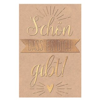 SUSY CARD Mini-Grußkarte "Schön dass es Dich gibt!"
