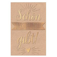 SUSY CARD Mini-Grußkarte "Schön dass es...