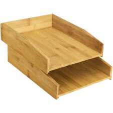CEP Briefablagen-Set Silva DIN A4 aus Bambusholz 2...